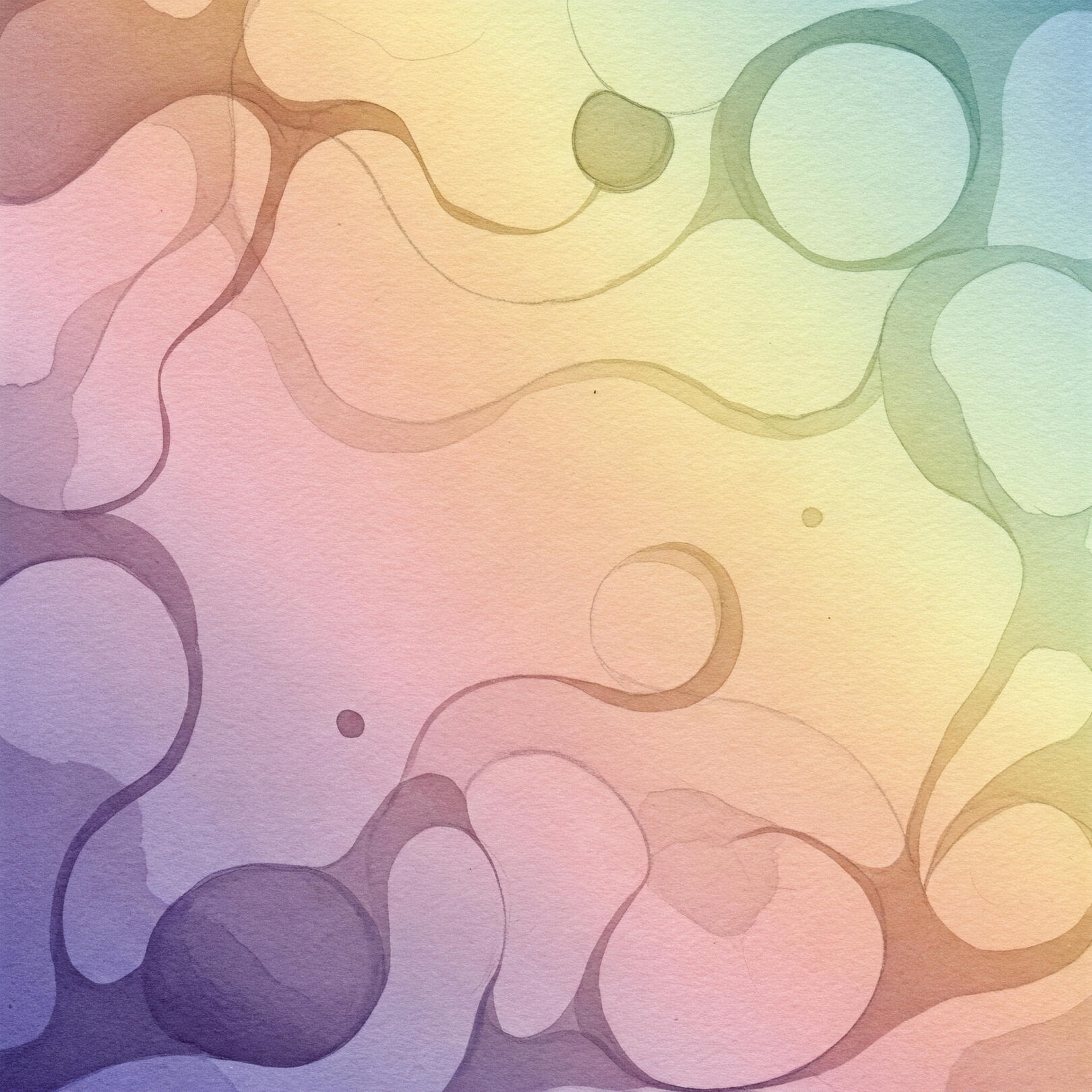 Abstract background with soft pastel gradients and organic, interconnected shapes, symbolising the fluid and personalised nature of mental well-being journeys with Serenexa.